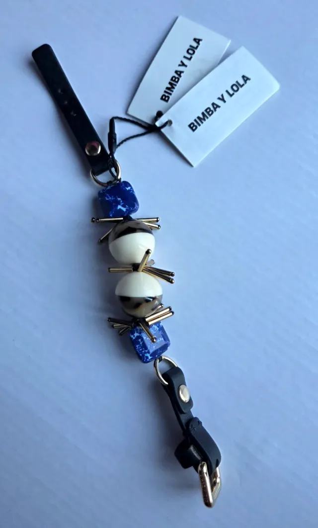 Pulsera BIMBA Y LOLA azul y dorada