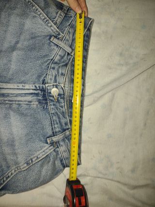 Bershka Pantalón Vaquero Ancho Azul