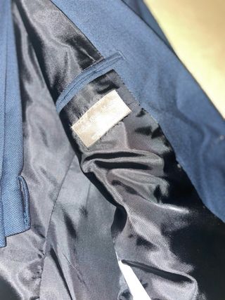 Traje de hombre azul