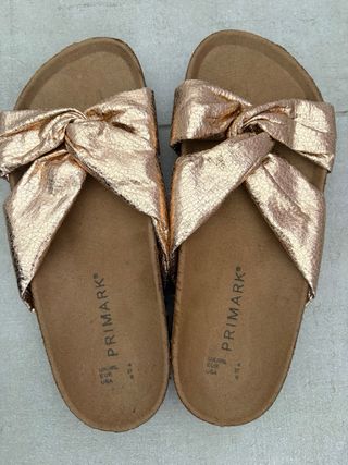 Sandalias Primark Doradas Talla 37