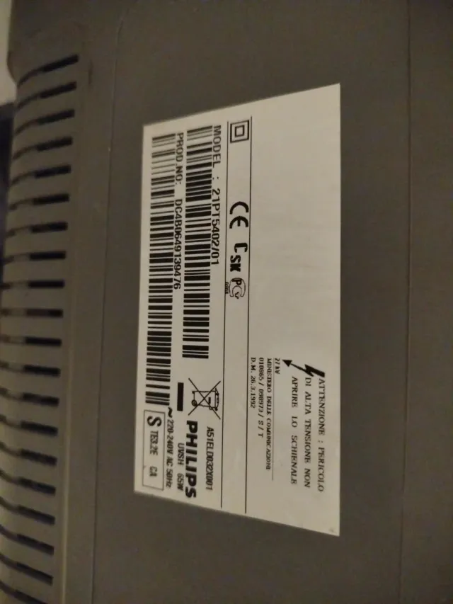 Televisión Philips Tubo Gris