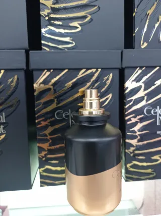 Perfume Mujer Celestial Night Negro/Dorado