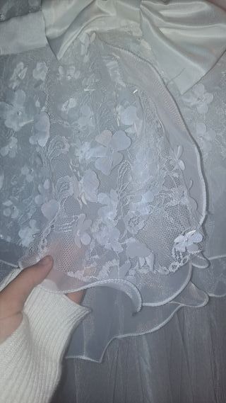 Vestido fiesta niña 10 años blanco