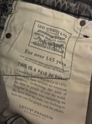 Pantalones Levi's 510 Gris W32 L32