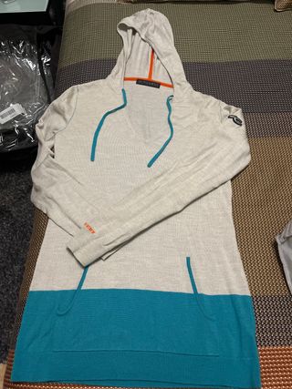 Sudadera Anubis Gris y Turquesa Talla S