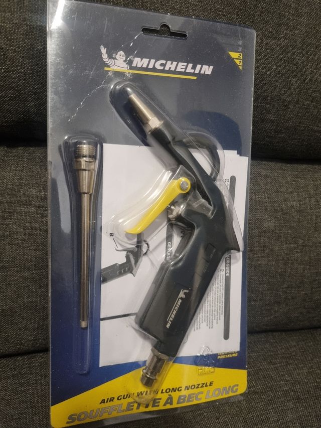 Pistola de aire Michelin con boquilla larga