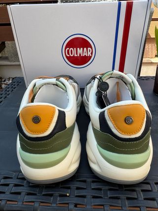 Sneakers uomo Colmar nuove beige/verde