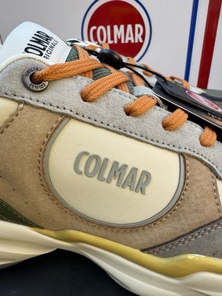 Sneakers uomo Colmar nuove beige/verde
