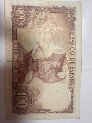 100 pesetas 1965 El Banco de España