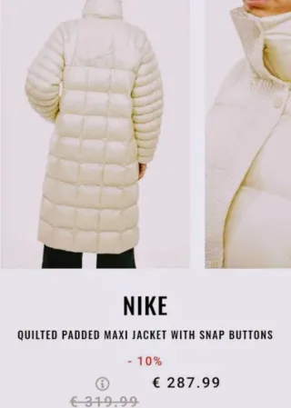 Plumífero Nike Largo Invierno Mujer therma