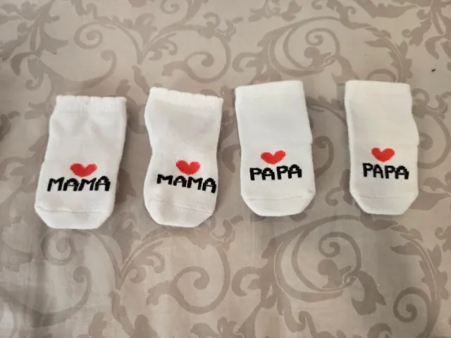 2 paia di calzini Mamma e Papà