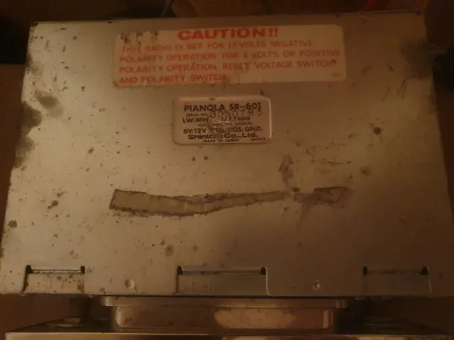 Radio Coche Pianola Años 70