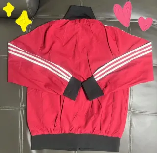 Chaqueta Adidas Roja Cremallera