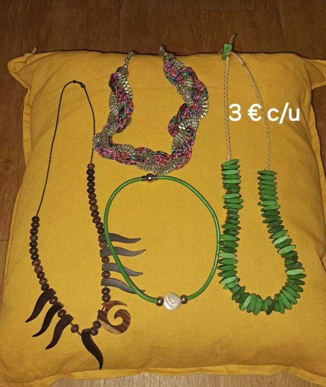 Lote 4 Collares Bisutería