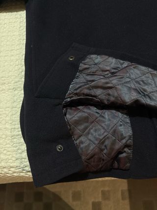 Chaquetón Caramelo Lana Azul marino/ marrón