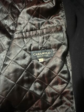 Chaquetón Caramelo Lana Azul marino/ marrón