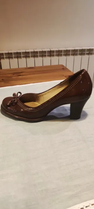 Zapatos Clarks tipo Merceditas burdeos Talla 38