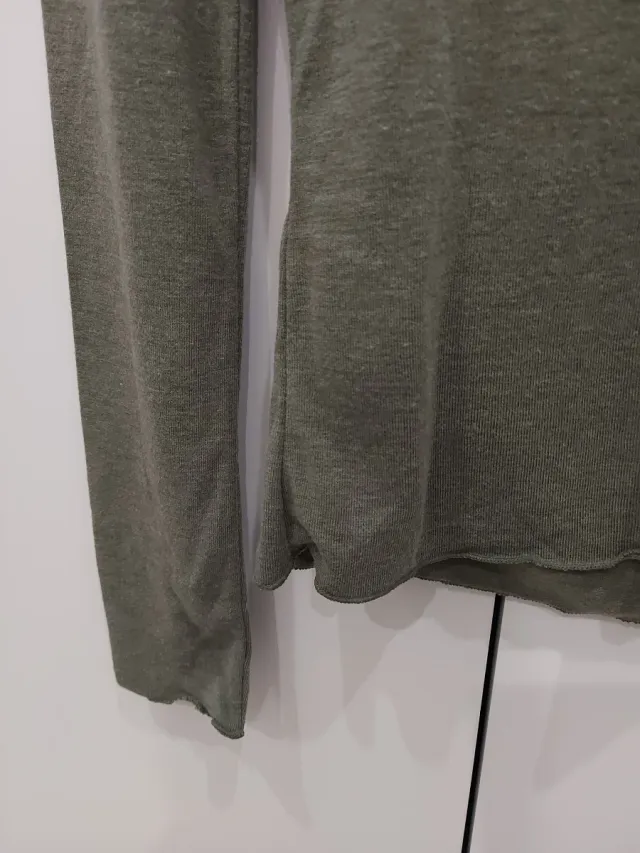 Camiseta manga larga verde Mango