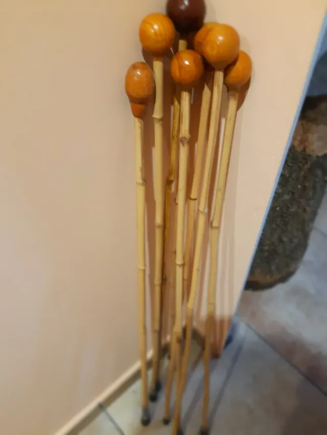 Bastões de bambu (8 unidades)