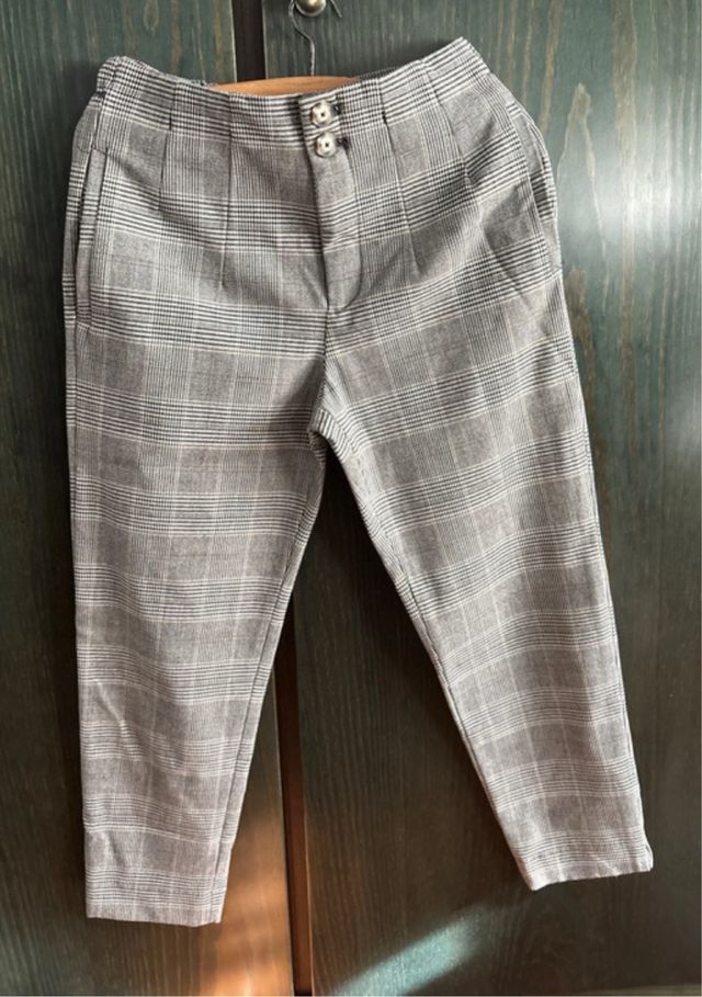 Pantalón de cuadros niña