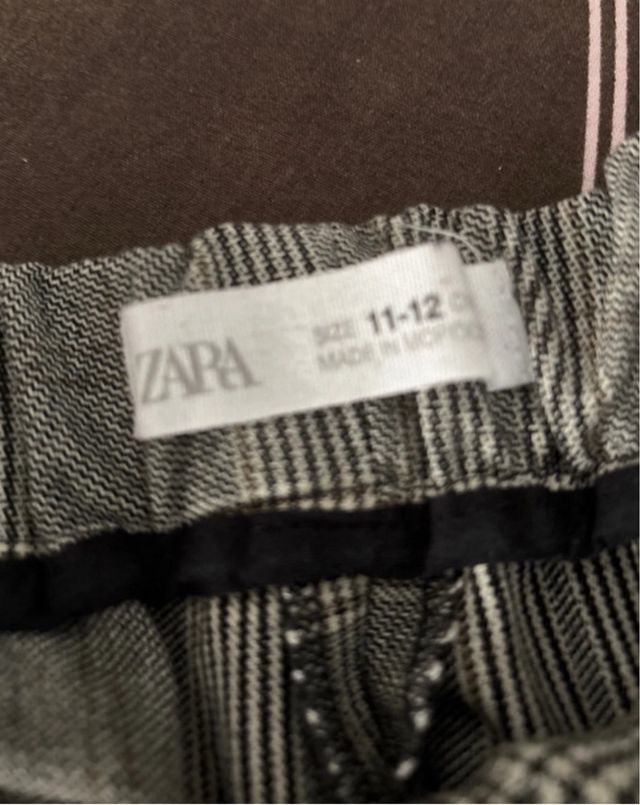 Pantalón de cuadros niña