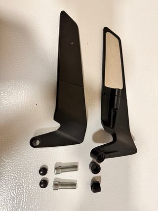 Retrovisores Moto Negros con Tornillos