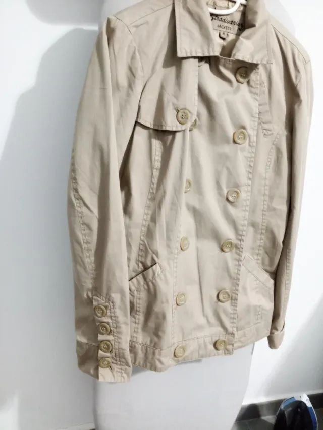 Gabardina Stradivarius Beige Talla M