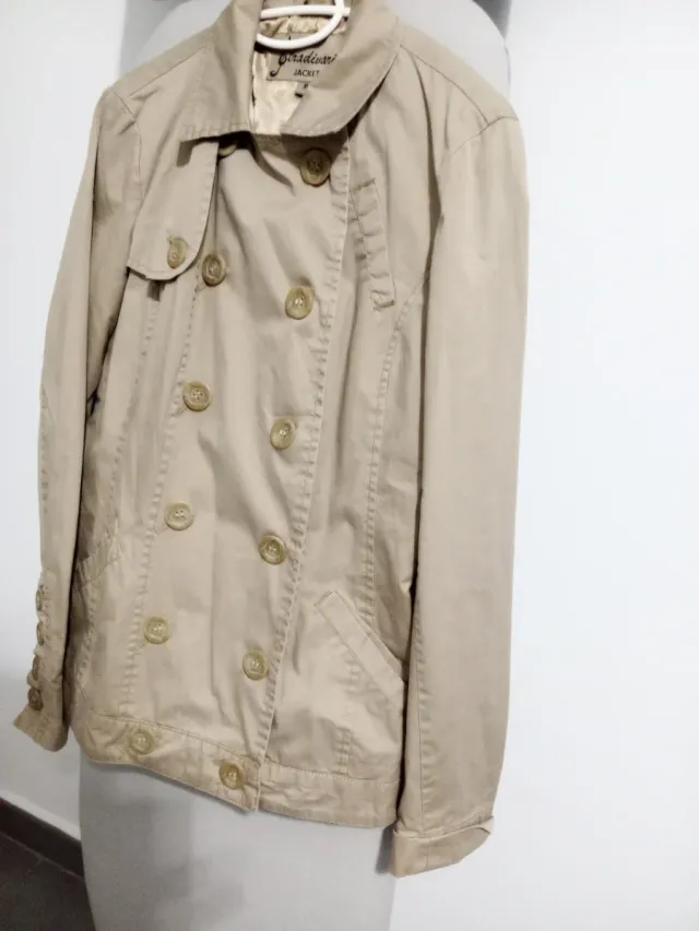 Gabardina Stradivarius Beige Talla M