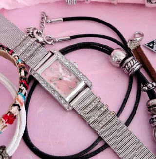 Lote bisuteria Metal Plateado y Relojes