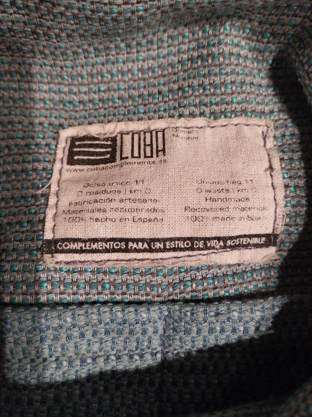 Bolso de hombro tejido hecho a mano
