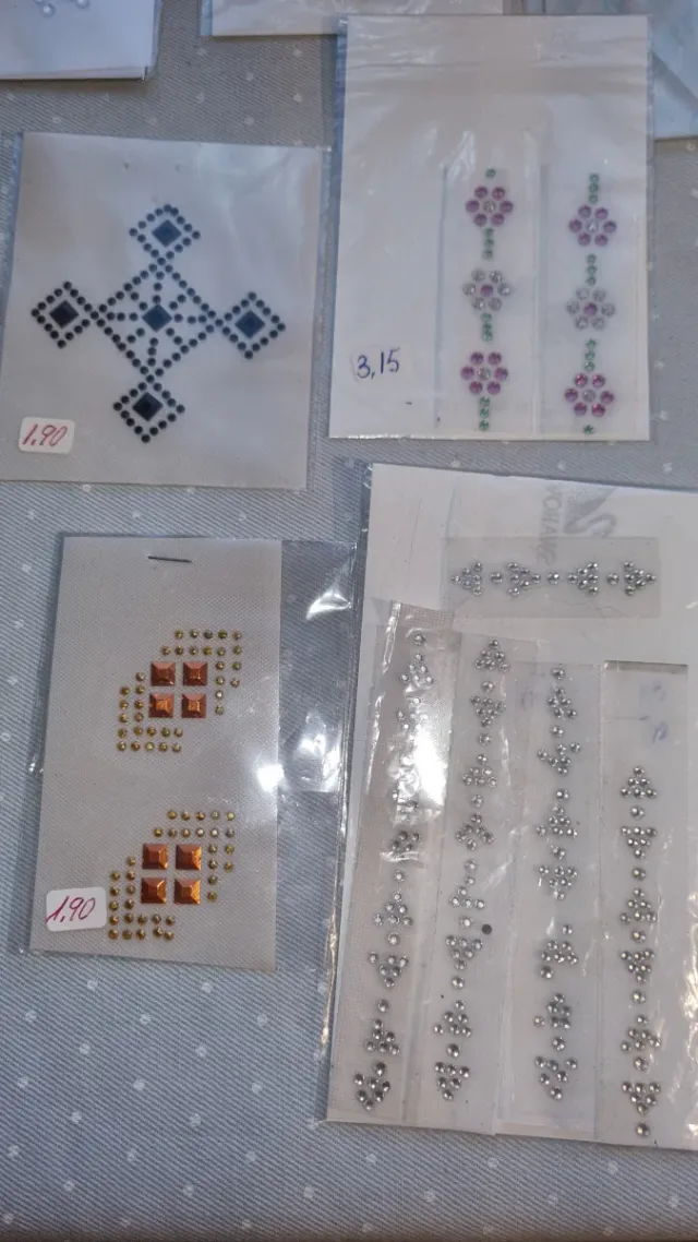 Lote de dibujos de transfers adhesivos.