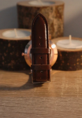 Reloj para hombre, similar a cuero, elegante