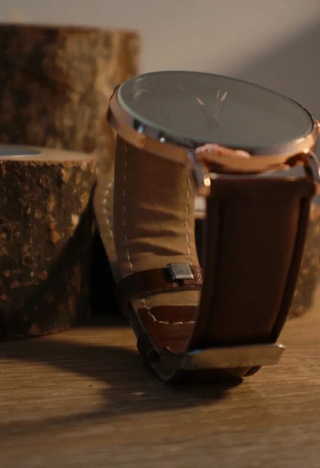 Reloj para hombre, similar a cuero, elegante