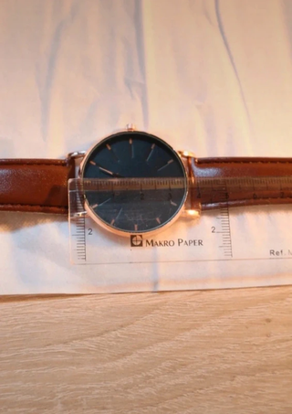 Reloj para hombre, similar a cuero, elegante
