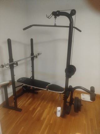 Banco de pesas multifuncional