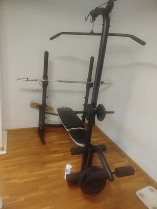 Banco de pesas multifuncional