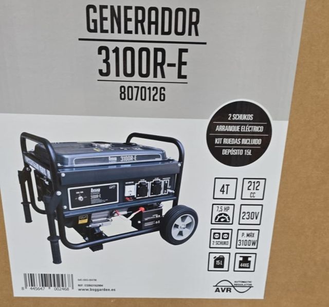 Generador BSG 3100R-E arranque eléctrico
