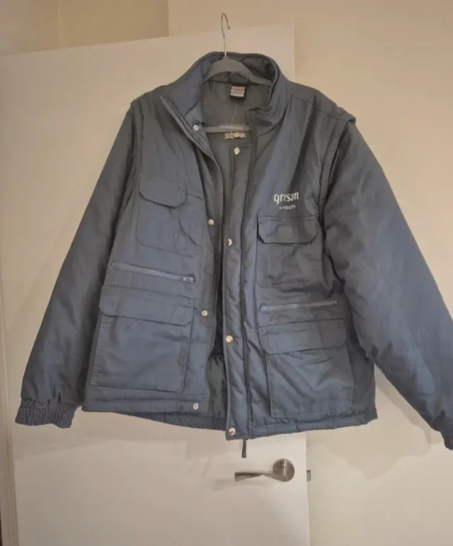 Chaquetón gris hombre