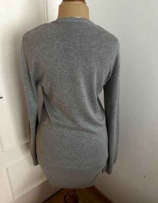 Vestido Zara Tigre Gris Talla M