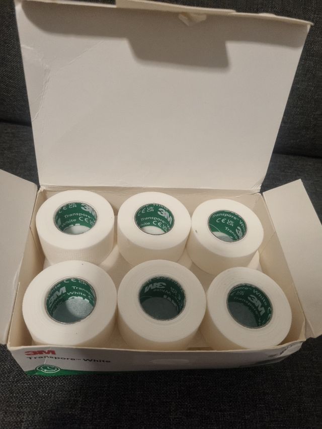 3M Transpore White Parche Quirúrgico 12 Rollos