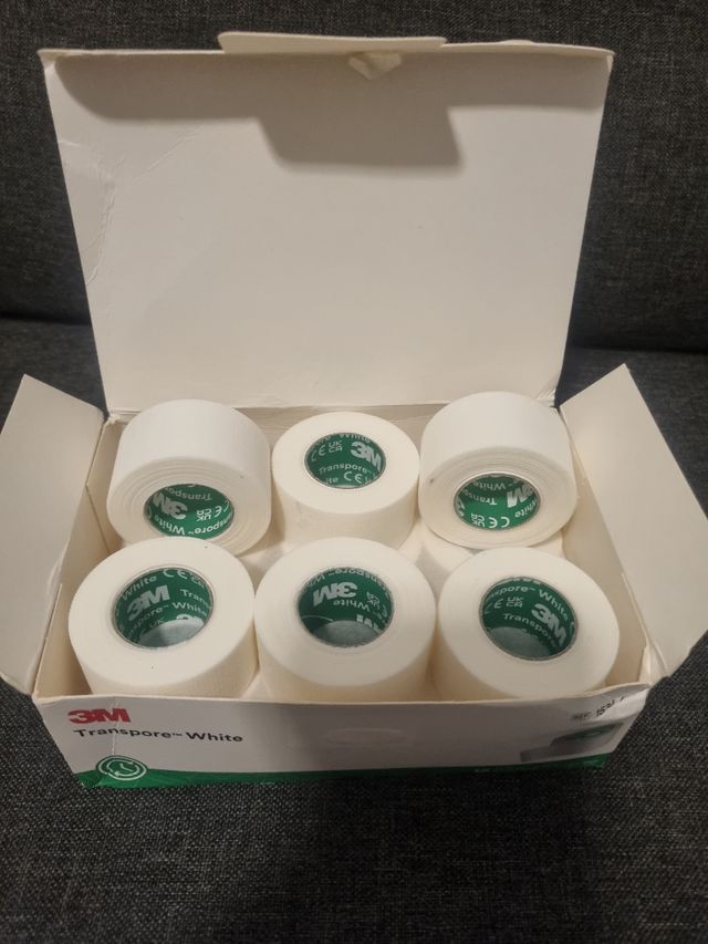 3M Transpore White Parche Quirúrgico 12 Rollos