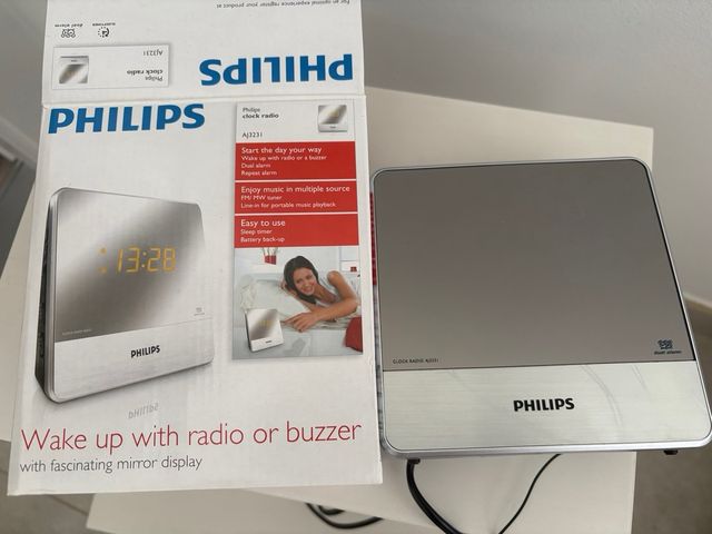 Radio Despertador Philips AJ3231 Plata