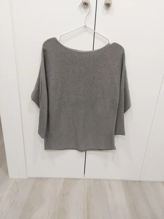 Jersey H&M manga 3/4 gris
