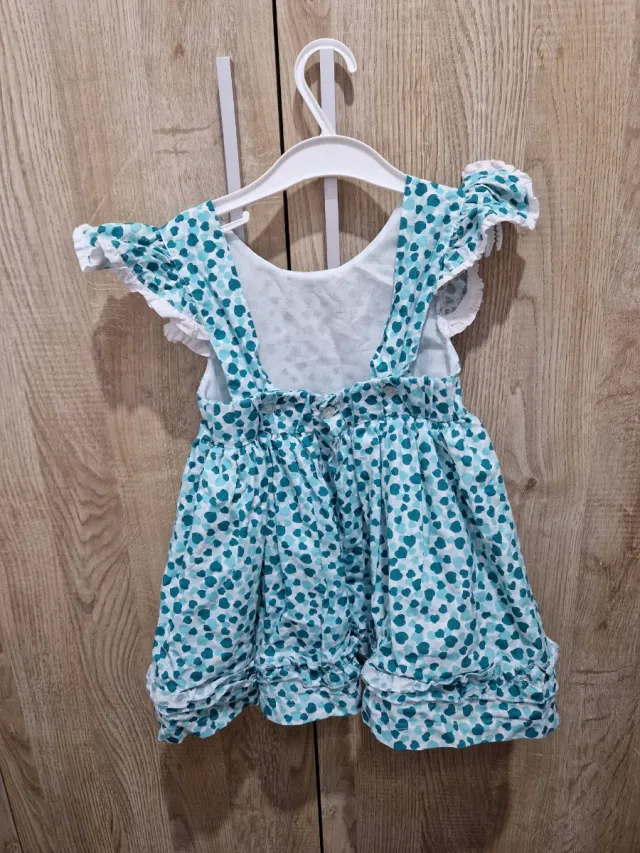 Vestido corto estampado de corazones