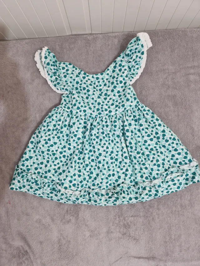 Vestido corto estampado de corazones