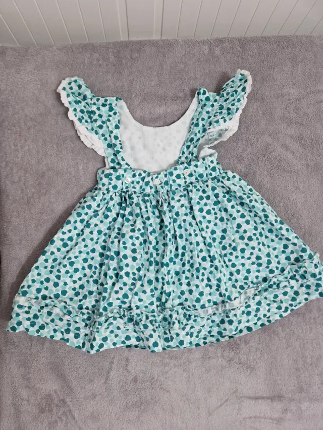 Vestido corto estampado de corazones