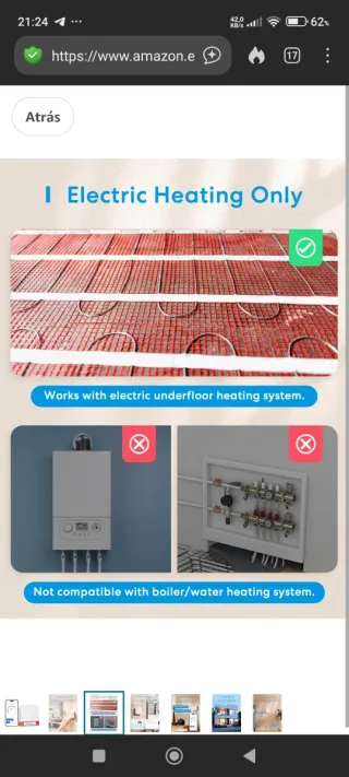 Termostato Wifi MTS206 Alexa precintado