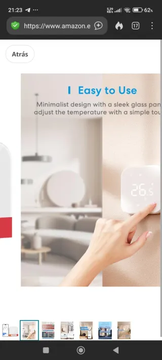 Termostato Wifi MTS206 Alexa precintado