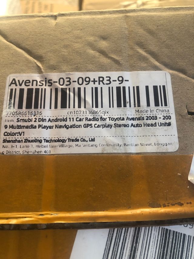 Pantalla Toyota Avensis Android Car