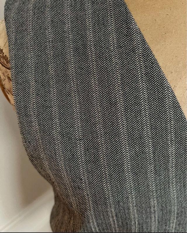 Chaleco Zara Mujer Raya Gris nuevo